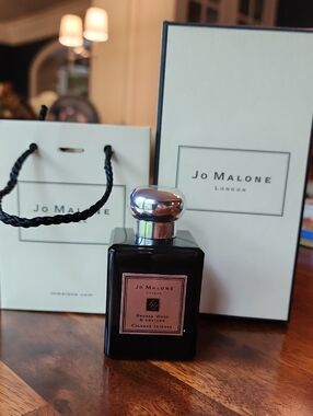 Jo Malone Black Bronze Wood Leather Intense Cologne 1.7 Fl Oz. With Bag And Box